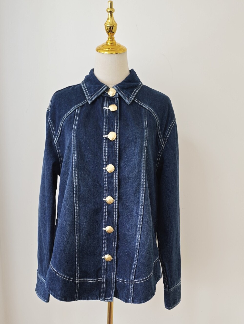 AJE Rylee Denim Shirt - Picture 6 of 14